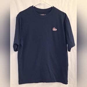 Jordan Nike Men’s Graphic Sneaker T-Shirt Medium Navy Blue Jumpman Logo Tee